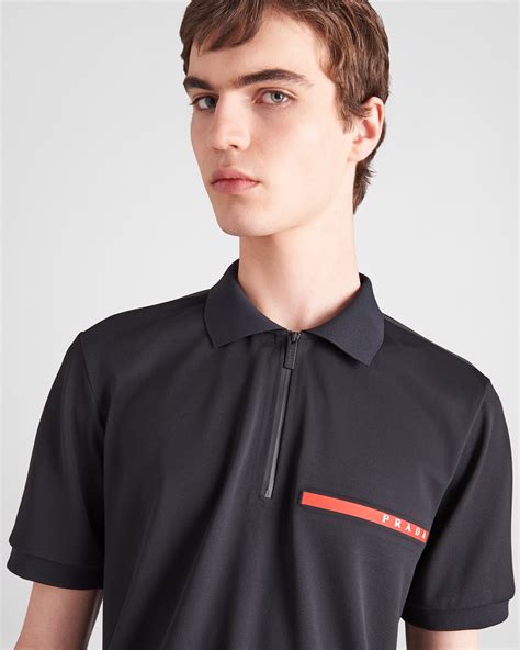 black prada polo shirt|prada men' s t shirts.